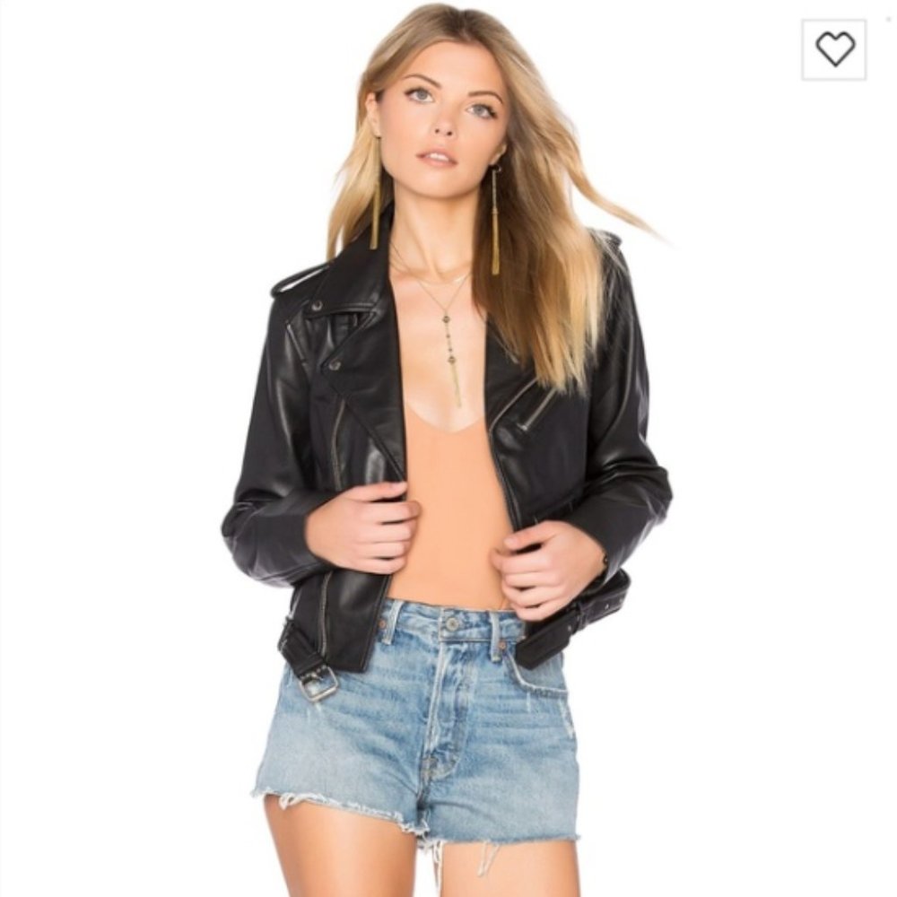 Sen Genuine Leather Moto Jacket